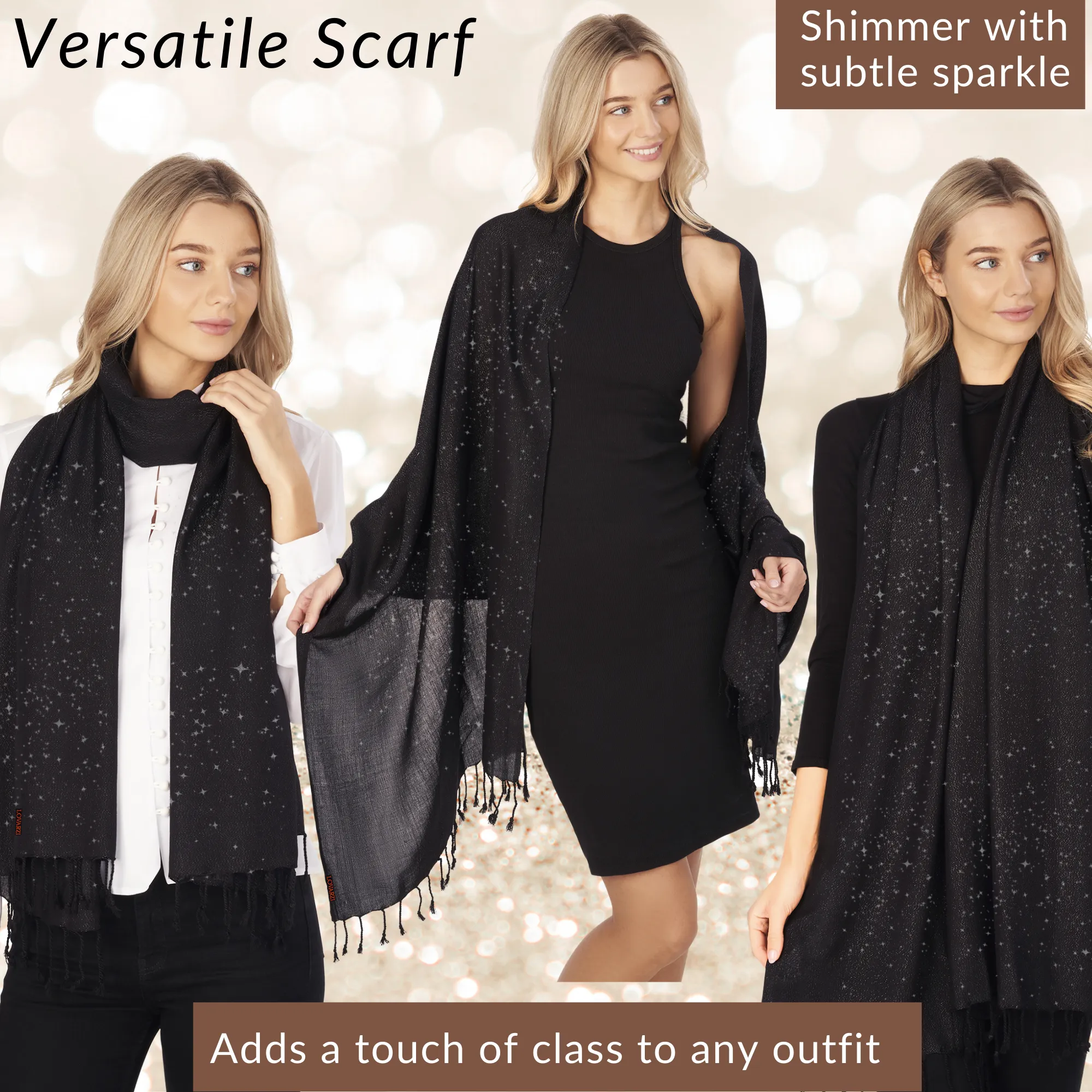 Sparkly Women's Scarves