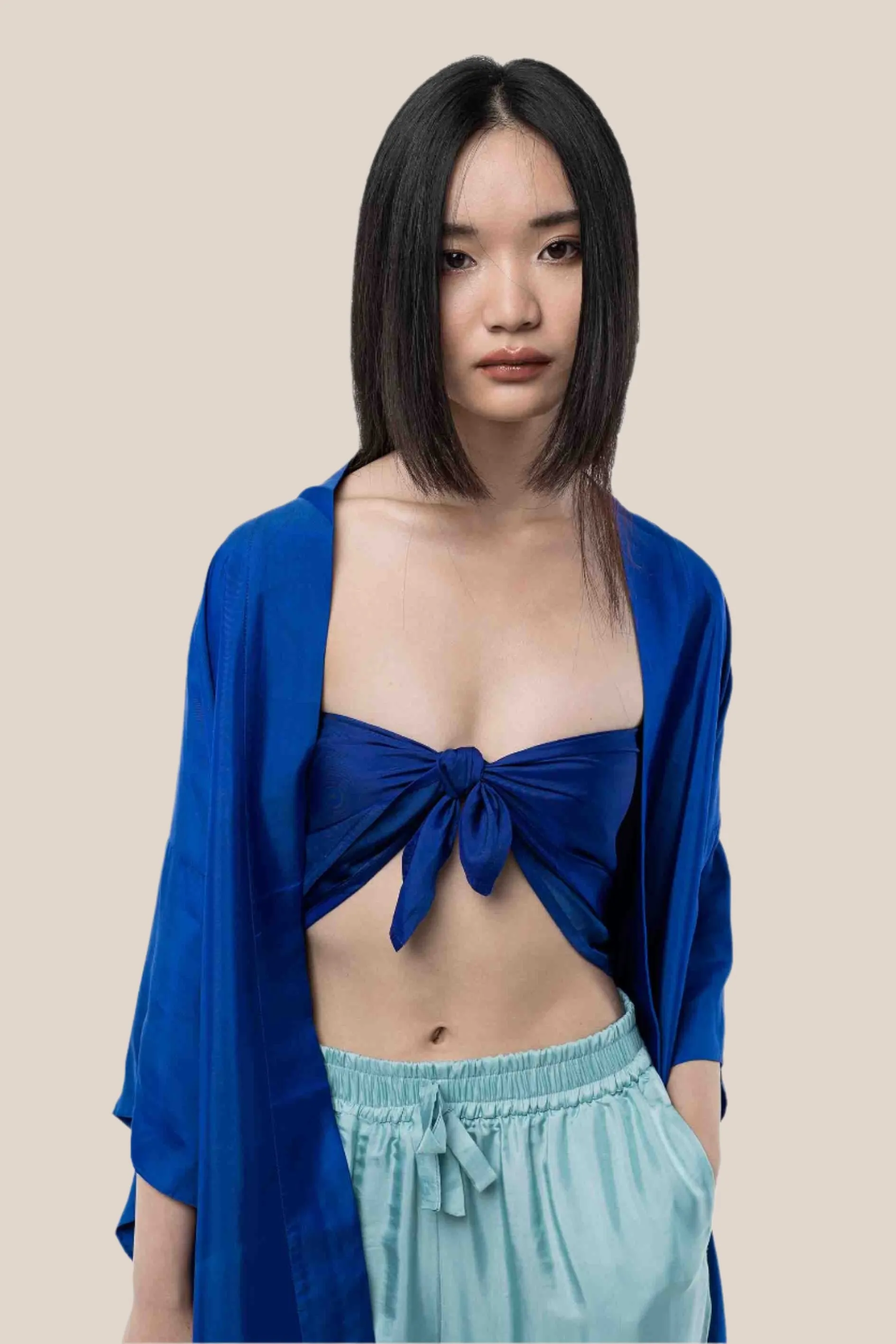Square Silk Scarf - Scarf top