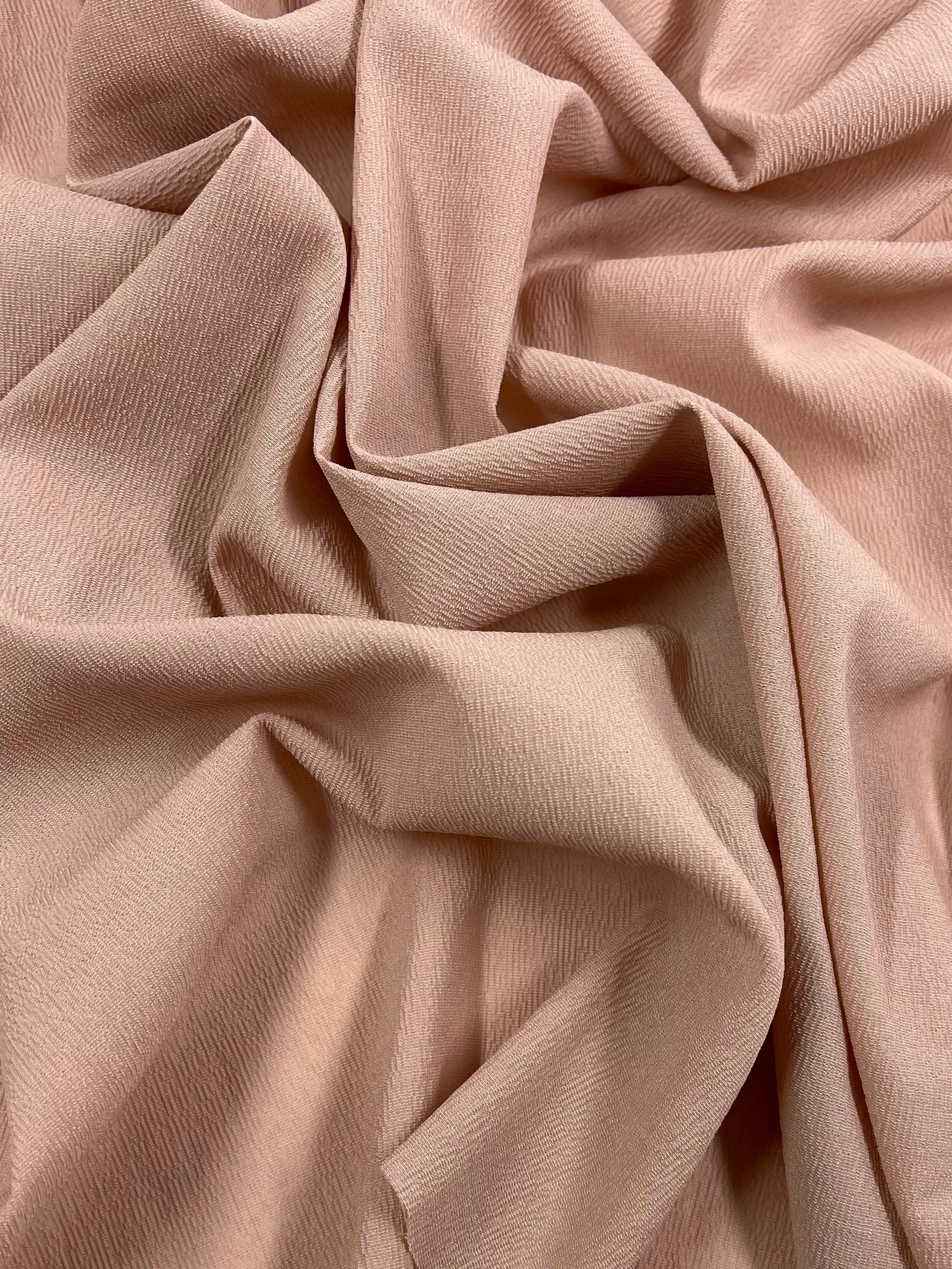 Stretch Crinkle - Misty Rose - 140cm
