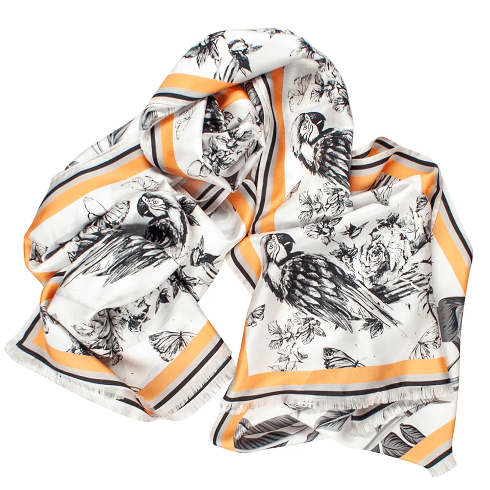 The Safari Set - Parrot Fashion Silk Scarf