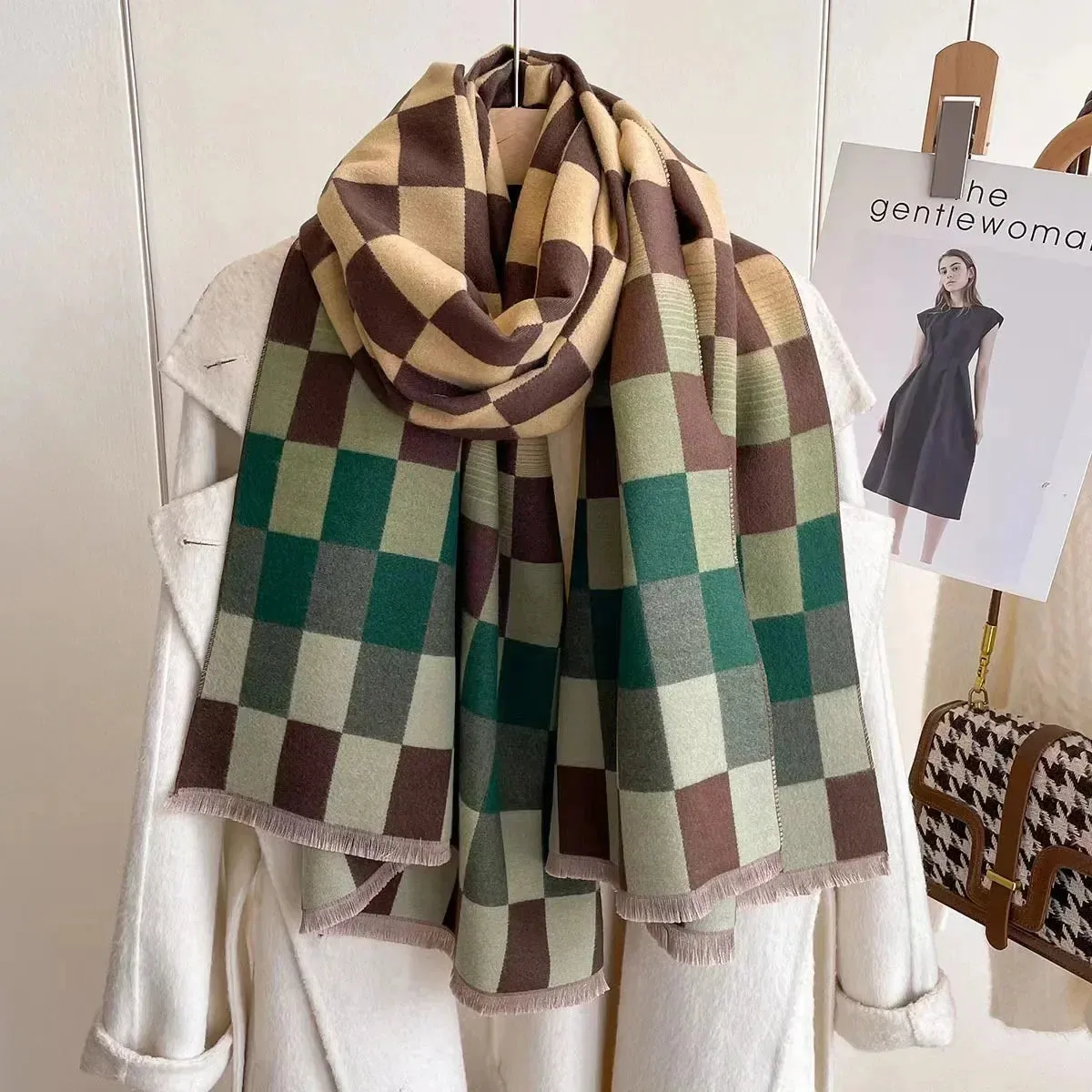 Women's Winter Scarf Luxury  Design Warm Pashmina Blanket