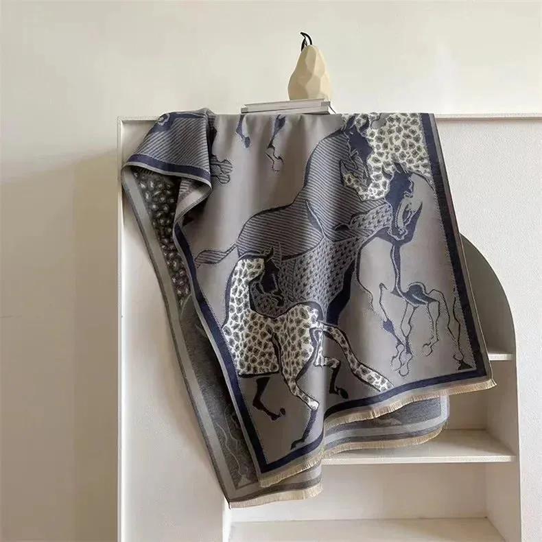 Women's Winter Scarf Luxury  Design Warm Pashmina Blanket