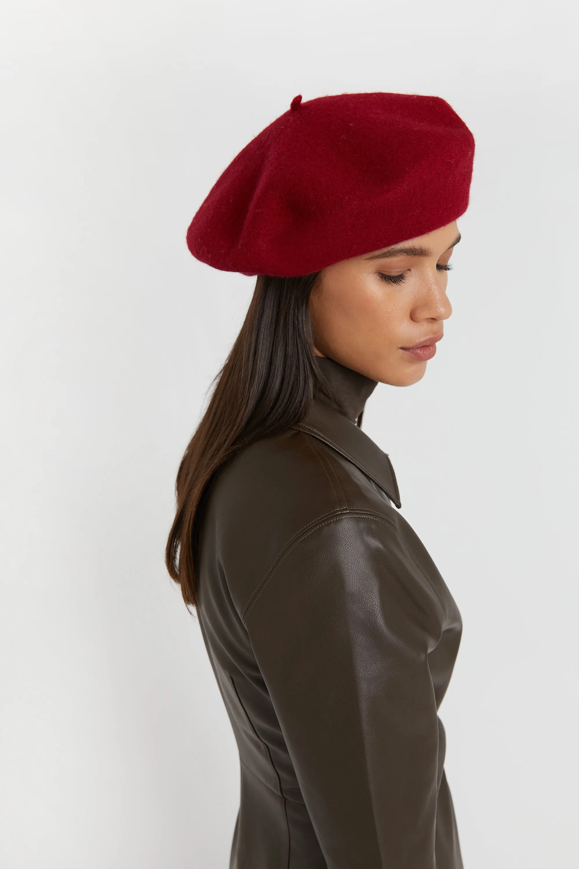WOOL BLEND BERET
