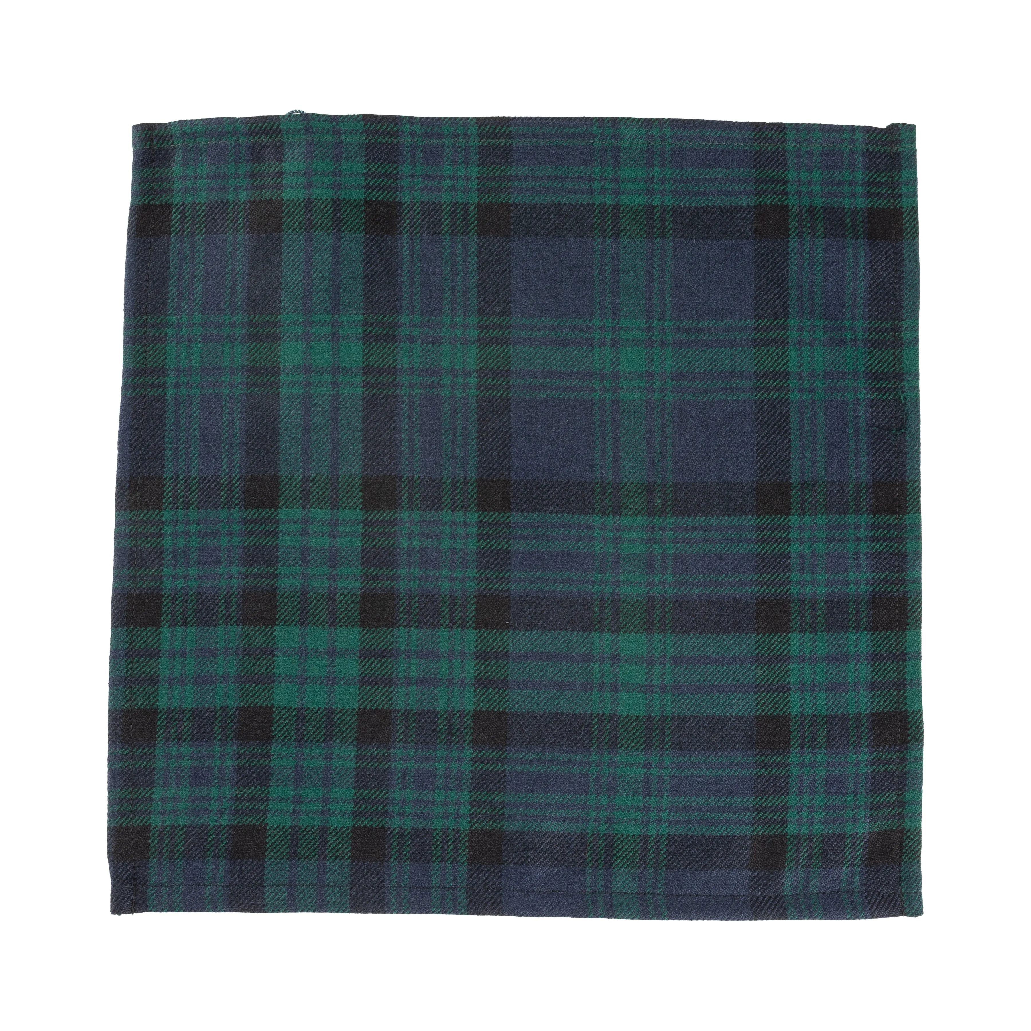 Wool Tartan Pocket Square in Matheson Modern